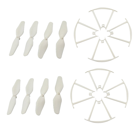 8 Pair Blade Protective Covers & Propellers Propeller Protector RC Helicopter Parts for SYMA X20 X20W RC Drone Parts ► Photo 1/1