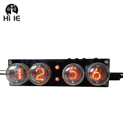 Glow Tube Clock 4-bit Integrated Glow Tube Clock Seven-color RGB LED DS3231 Nixie Clock QS30-1 SZ1-1 SZ3-1 SZ-8 No Tubes ► Photo 1/5