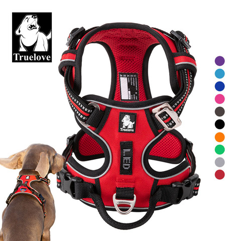 Truelove Front Nylon Dog Harness No Pull Vest Soft Adjustable Safety Harness For Dog Small Large Running Training French Bulldog ► Photo 1/6