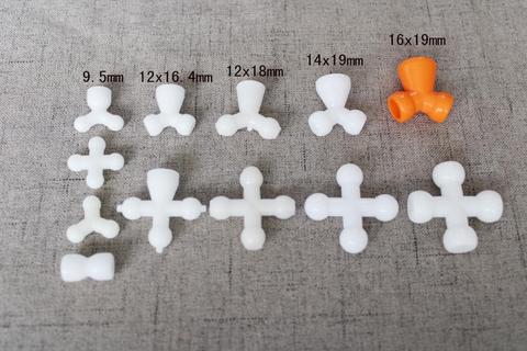 30pcs/lot 9.5-12-14-16mm  white plastic bulk skeleton beads toy joint materials for animal doll accessories ► Photo 1/3