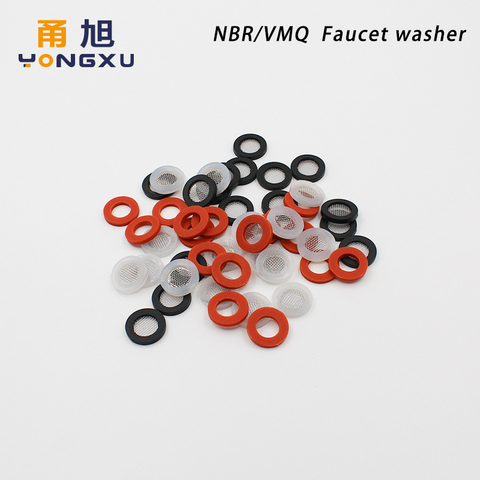 Water pipe faucet gasket 1/2’’  3/4’’  washer seal mesh filter o ring nitrile rubber NBR silicone rubber VMQ O-ring rubber pad ► Photo 1/5