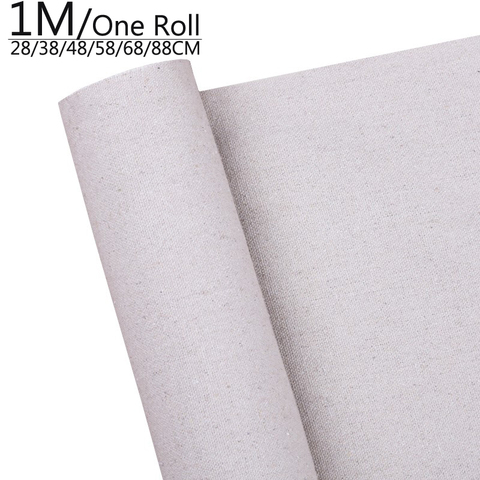 1M One Roll Professional blank canvas for painting Layer Acrylic oil painting canvas Linen Blend Primed art supplies for artist ► Photo 1/6