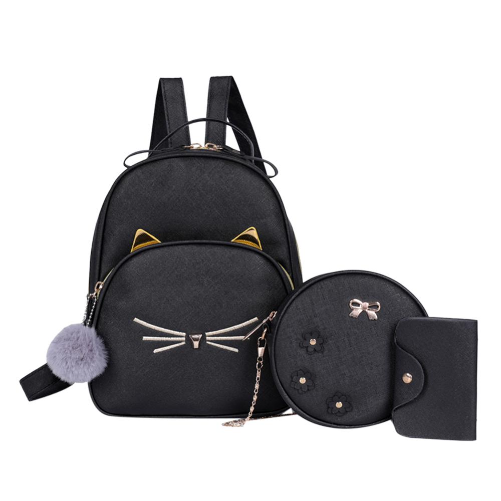 Women Bag Ladies PU Leather Lovely Travel School Backpack Messenger Shoulder Bag Tote Purse Satchel