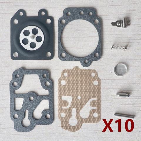 10 SETS Carburetor Repair Kit for 40-5 44-5 32 34 26 Brush Cutter Grass Trimmer Replacement parts ► Photo 1/6