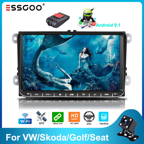 ESSGOO Autoradio Android 10 Car Stereo 7 inch 2 din Radio WIFI BT