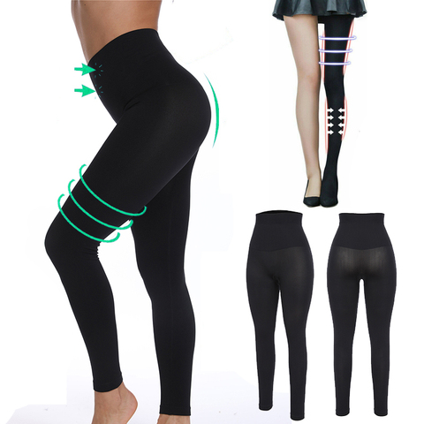 Women High Waist Anti-Cellulite Compression Slim Leggings for