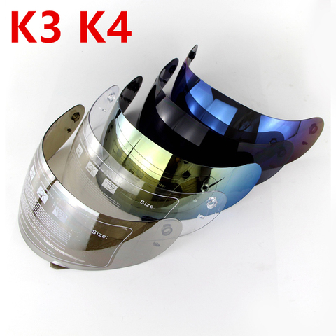 K3 K4 Helmet Visor Full Face Motorcycle Helmet Visor for K3 & K4 Casco Moto Lens Shield Capacete Windshield Helmets Accessories ► Photo 1/6