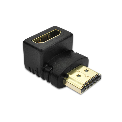 Universal HDMI Cable Adapter Converters 90 Degree Angle HDMI Male To HDMI Female ► Photo 1/4