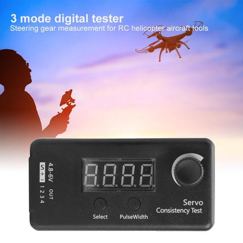 NEW DC 4.8-6V Mini 3 Modes Digital Servo/ESC Consistency Tester Steering Gear Measurement for RC Helicopter Airplane Car Tool ► Photo 1/6