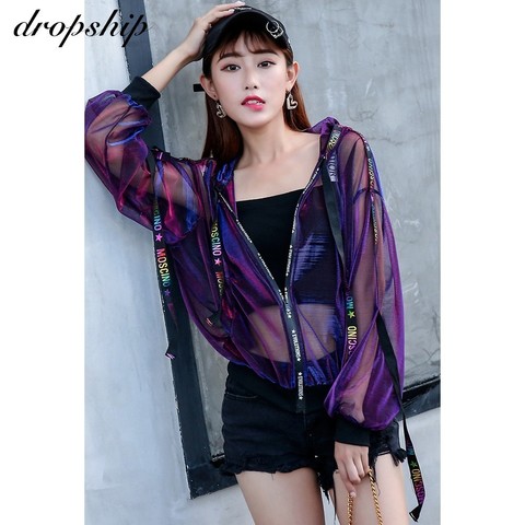 Dropship Coat Women Jackets Harajuku Coats And Jacket Streetwear Windbreaker 2022 Loose Ribbon Baseball Uniform Sun Summer ► Photo 1/6