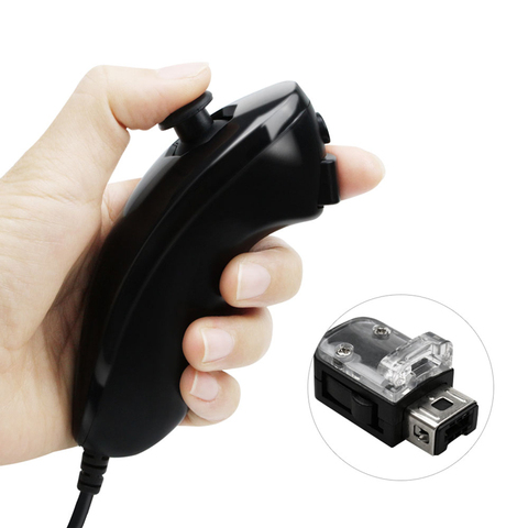 High Quality Black / White Nunchuck Controller For Wii Console ► Photo 1/6