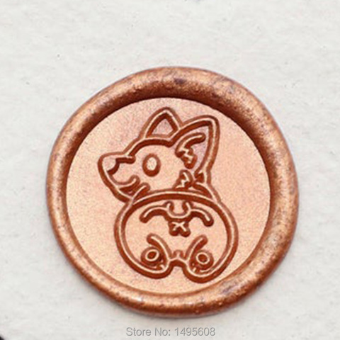 Dog Wax Seal Stamp with handle Corgi carton dog sealing stamp envelopes wedding invitation scrapbook decor ► Photo 1/6
