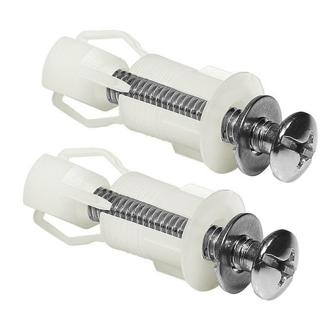 2Pcs Top Fix Toilet Cover Seat Screws Well Nut Pan Fixing WC Blind Hole Fitting Kit For Universal Toilet Seat Hinges Commode ► Photo 1/6