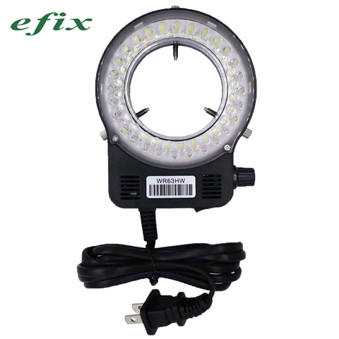 Industrial microscope camera  56 LED Adjustable brightness source Dimmer SMD Ring Light illuminator Lamp ► Photo 1/6