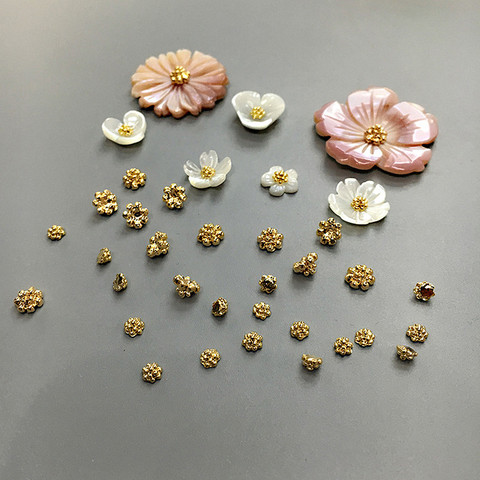 20Pcs/Pack 3/5mm Gold Sliver Color Flower Buds Jewelry For DIY Earrings Brooch Beads For Women Charm Jewelry Making Accessories ► Photo 1/6