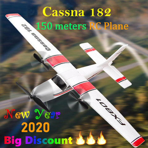 Beginner Electric Airplane RC RTF Epp Foam UAV Remote Control Glider Plane Kit Cassna 182 Aircraf More Battery Increase Fly Time ► Photo 1/6