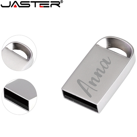 JASTER USB 2.0 Mini Metal USB Flash Drive  4GB 8GB 16GB 32G 64GB pen drive waterproof usb stick pendrive High speed custom logo ► Photo 1/6