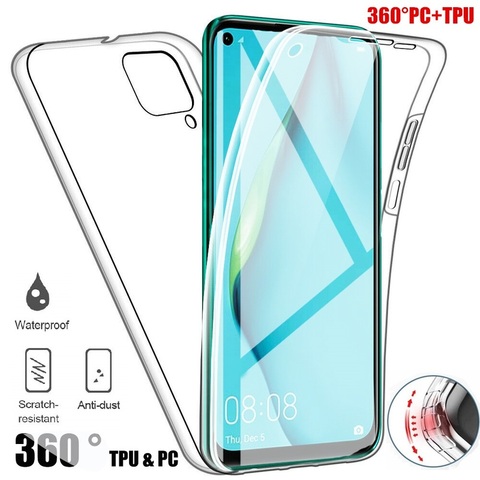 360 Shockproof Full Body Phone Case for Xiaomi 10T Lite Mi 10T Pro Mi Poco X3 NFC Capa Double Sided Clear Silicon PC Cover Coque ► Photo 1/6