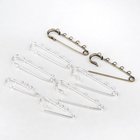 8Seasons Handmade Safety Pin Brooches Connectors 3/5/9 Holes Fastening Sewing DIY Making Dress Jewelry Gift Findings,10PCs-30PCs ► Photo 1/6