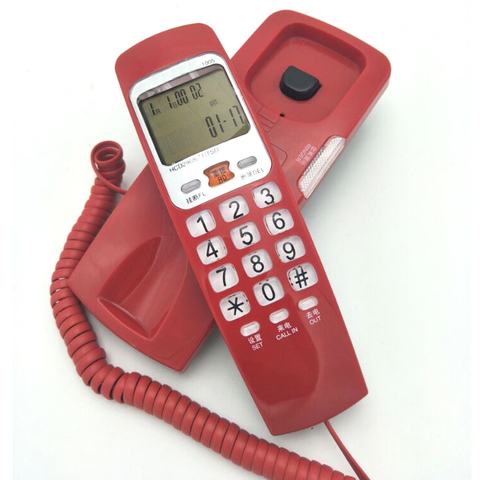 Caller ID Phone wall hanging Small extension fixed Telephone mini  home telephone telefono fijo Elefon vaste telefoon fixe ► Photo 1/1