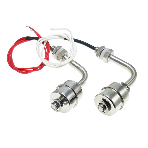 304/316 red and white Stainless Steel L type Liquid Water Level controller Sensor Internal Float Switch Tank Pool water tower ► Photo 1/6