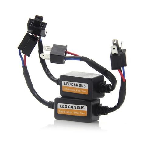 1PCs H1H4H7 Canbus Wiring Decoder Adapter Anti Hyper Blink Flash Error Cancel Canbus Headlight LED Headlight Canceller Decoder ► Photo 1/6