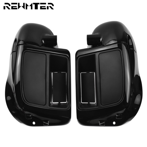 Motorcycle Black Vented Fairing Lower Kit Leg Warmer Glove Box For Harley Touring 2014-2022 Road King Street Electra Glide ► Photo 1/6