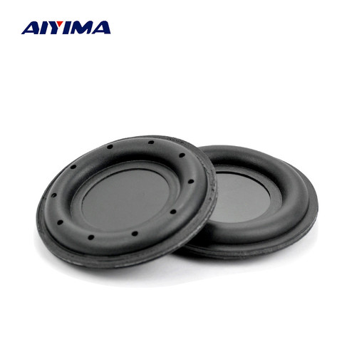 Aiyima 2Pcs 2 inch 55mm Rubber edge Passive Radiator Speaker Low Frequency Bass Vibration Plate DIY for home Bluetooth Speaker ► Photo 1/5