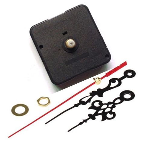 New Quartz Clock Movement Mechanism Long Spindle Red Hands Repair DIY Kit Set ► Photo 1/6