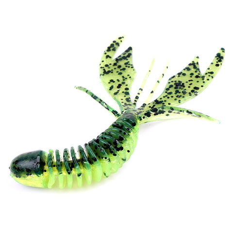 DONQL 10pcs Larva Soft Lure Silicone Fishing Bait 75mm 2.4g Artificial Worm Wobblers Swimbait Carp Fishing Accessories Tools ► Photo 1/6