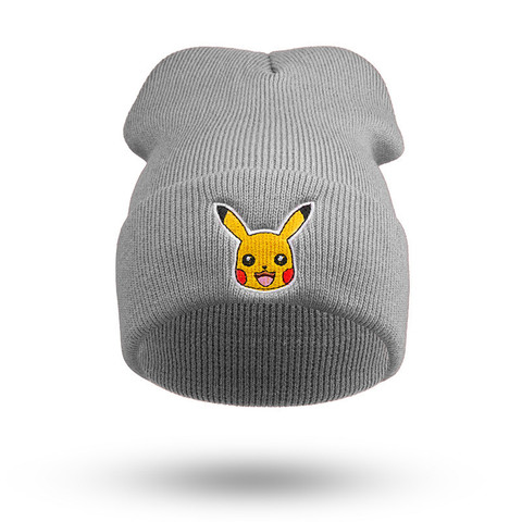 Anime Figure Pokemon Go Knitted Hat Pikachu Hip Hop Boy Girl Caps Winter Kids Hats Christmas Toys Gifts ► Photo 1/6