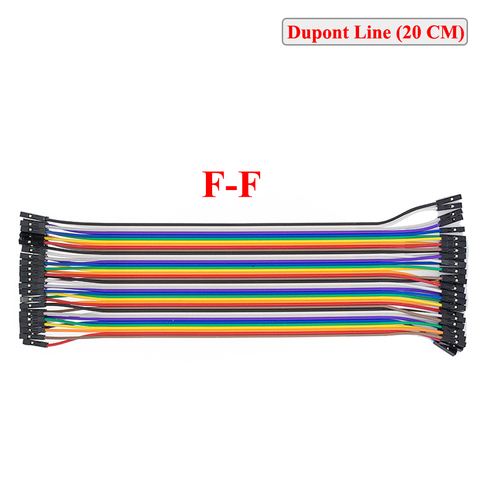 40pcs in Row Dupont Cable 20cm 2.54mm 1pin 1p-1p female to female jumper wire ► Photo 1/2