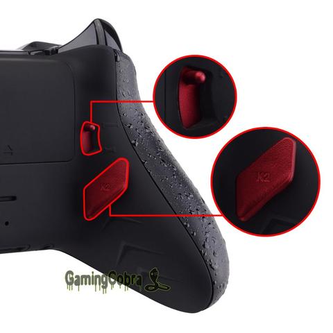 Scarlet Red Soft Touch Grip Fix Parts Back Buttons K1 K2 Paddles for  X-box One S X Controller LOFTY Remap & Trigger Stop Kit ► Photo 1/6