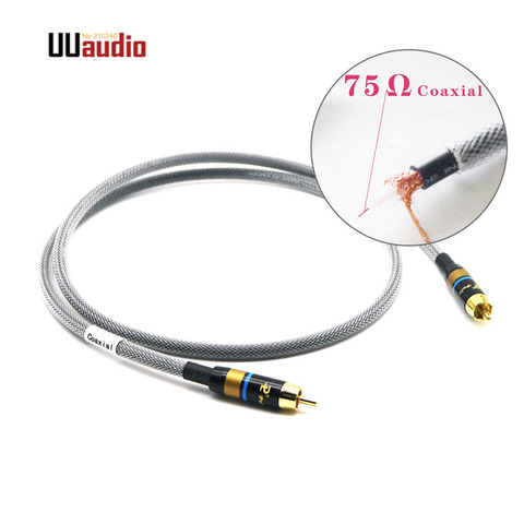 UU21 Hifi Male to Male 75 Ohms Digital Coaxial RCA Audio/ Video DIY Cable ► Photo 1/3