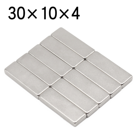 2/5/10/20/50 Pcs 30x10x4 Block NdFeB Neodymium Magnet N35 Super Powerful imanes Permanent Magnetic ► Photo 1/6