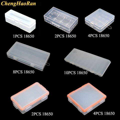 Hard Plastic 18650 Battery Storage Boxes Case Holder With Clip For 4x16340 1/2/4/8 18650 Rechargeable Battery Waterproof Cases ► Photo 1/6