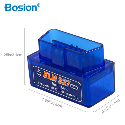 Elm327 V2.1 Bluetooth OBD2 Scanner Diagnostic Car Elm327 2.1 OBD 2 Elm 327 Car Diagnostic Tool ODB2 Auto Scan Adapter ► Photo 1/6