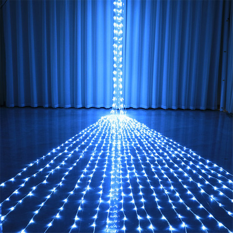 Thrisdar 3x3M/6x3M/3x6M Christmas LED Waterfall Curtain Fairy Light Meteor Shower Rain Light Wedding Wall Icicle Garland Light ► Photo 1/6