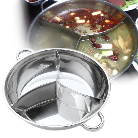 Stainless Steel Hot Pot Three Divided Cookware Induction Little Sheep Pot  Hot Pot Ruled Compatible Cooking Tools Winter Party - Price history &  Review, AliExpress Seller - Shop1702114 Store