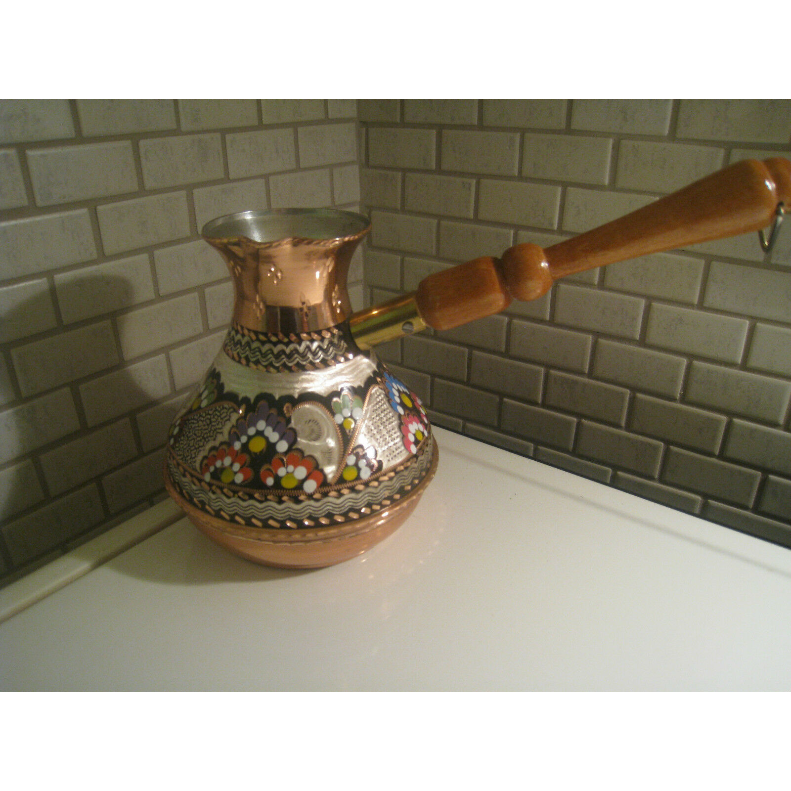 Turkish Copper Sand Coffee Machine Coffee Maker with 3 Coffee Pots and  100gr Turkish Coffee