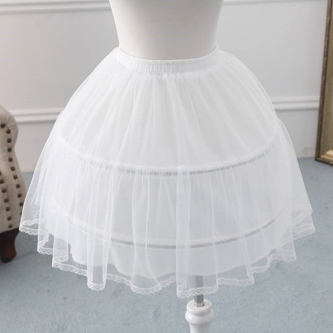 Flower Girl Children Underskirt Wedding Crinoline Petticoat 2-Hoop/ Hoopless