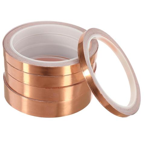 10m Waterproof Adhesive Tape Foil Tape Adhesive Conductive Copper Tape Anti-static Single-sided Repair Tape 6-20mm ► Photo 1/6