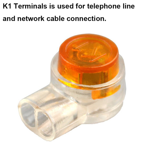 OULLX K1 K2 Terminals Rj45 Connector Crimp Connection Connector Waterproof Wiring Ethernet Cable Telephone Line Cord Terminals ► Photo 1/6