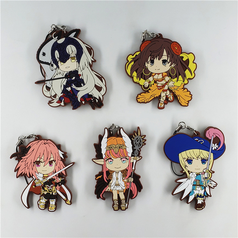 Fate/Grand Order FGO Anime Strap Astolfo Alter Jeanne D'arc Chevalier D'Eon Mata Hari Rubber Keychain ► Photo 1/1