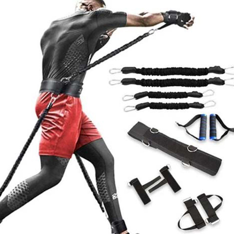 Fitness Resistance Band Set For Boxing On Legs And Arms Fitness Band Muay Thai Home Gym Bouncing Strength Training Equipment ► Photo 1/6