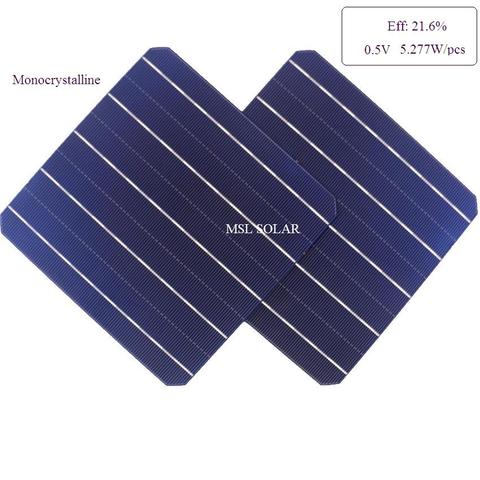 Monocrystalline solar cells High efficiency 21.6% A grade 5.227W diy mono solar panel 100pcs/Lot ► Photo 1/6