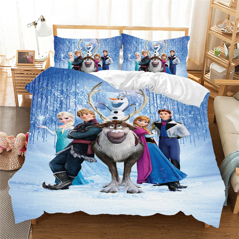 Frozen Elsa Anna Double Queen King, Luxury Twin Size Bedding