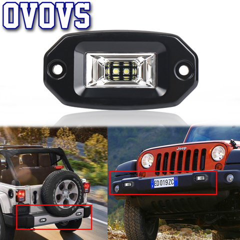 4.3” 20W Led Work Light Bar Flush Mount LED Flood Light Driving Fog Lamp for 4X4 Off-road Jeep SUV UTV Boat Motorcycle ► Photo 1/6