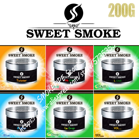 Buy Online Sweet Smoke Shisha Hookah 0 Nicotine Flavors Fruity Tobacco 0g Black Package Portable Hookah Accessories Alitools