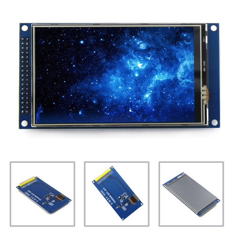 EQV New 4 inch TFT LCD screen touch screen module IPS full view Ultra HD 800X480 with base plate ► Photo 1/4